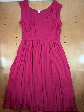 Pink Sleeveless Scoop Neck Knit Dress size 8